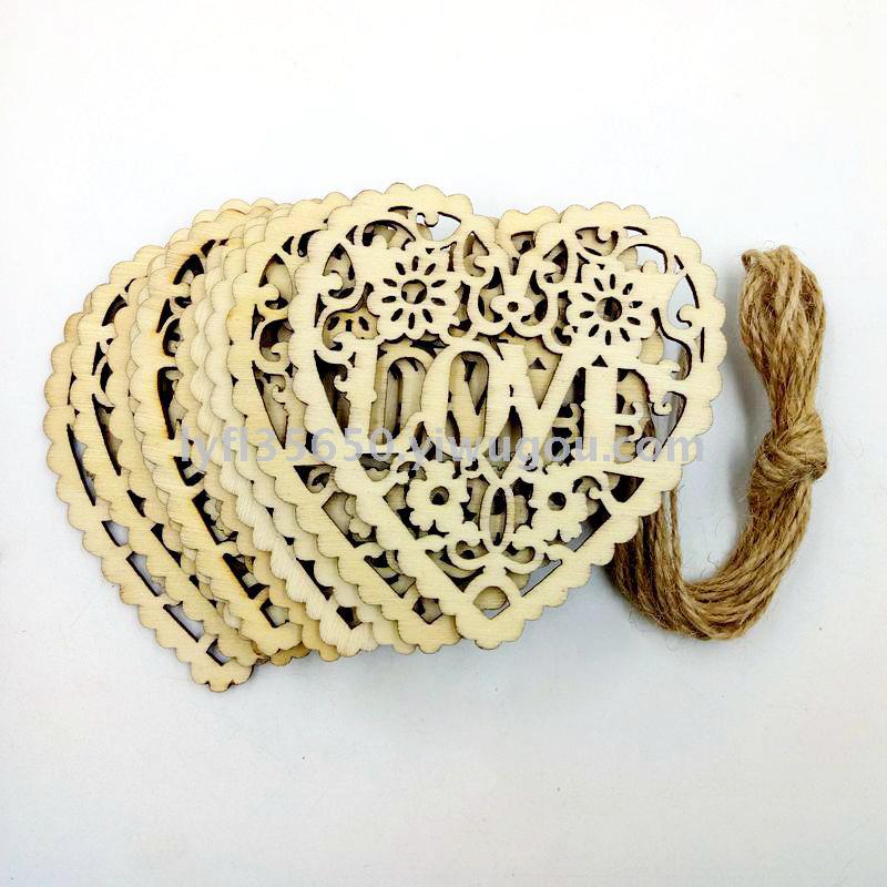 Wood crafts laser hollowed-out wood carving Christmas snowflake Christmas decoration materials.