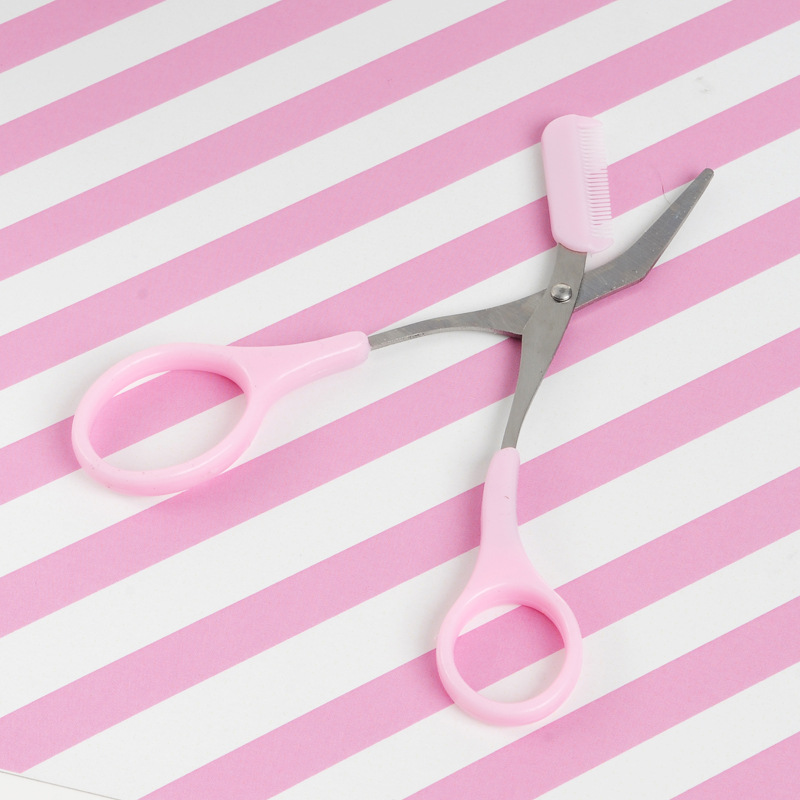 Repair Eyebrow Trimmer Knife Repair Eyebrow Trimmer with Brow Groomer Eyebrow Scissors Eyebrow Trimmer with Brow Groomer Makeup Tools Small Scissors Small Gift