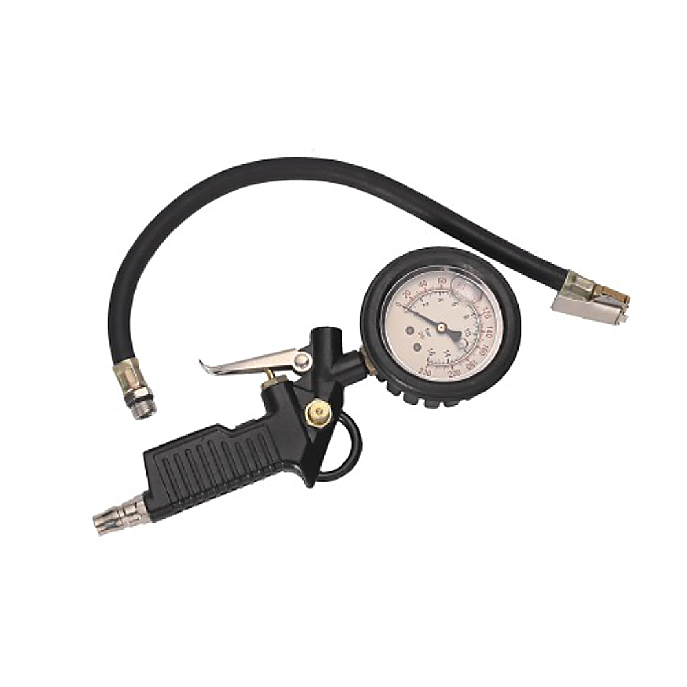 Metal tool tire pressure gauge