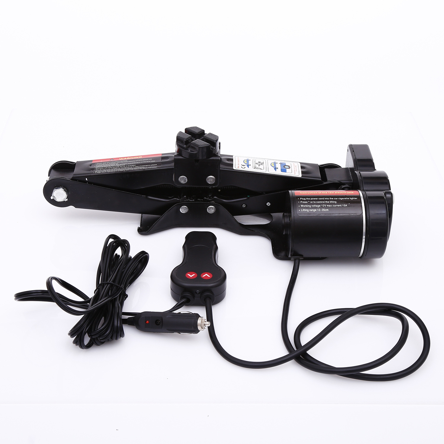 Rogate New Electrical Jack 12V Car Equipment Scissor Jack Thickened Electric Tire Change Tool
