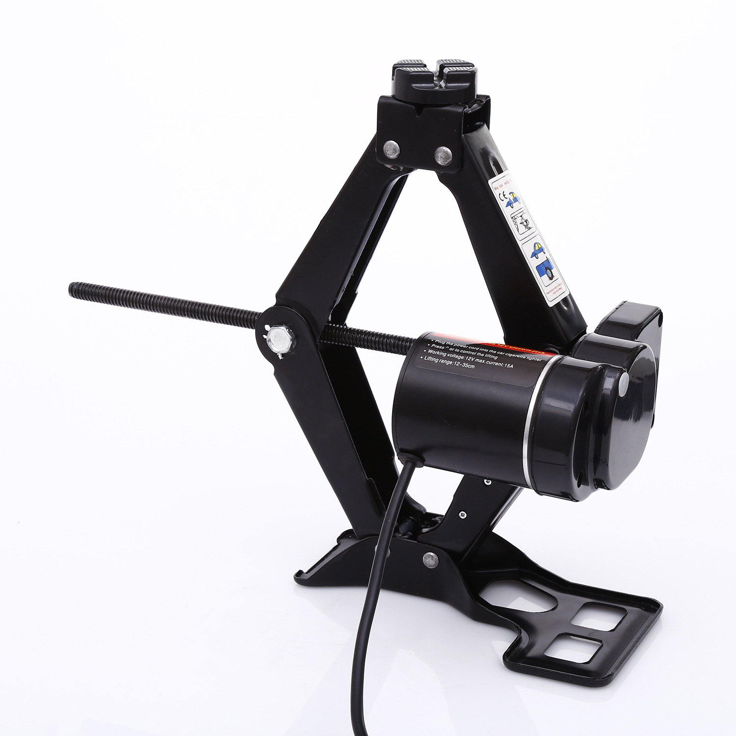 Rogate New Electrical Jack 12V Car Equipment Scissor Jack Thickened Electric Tire Change Tool