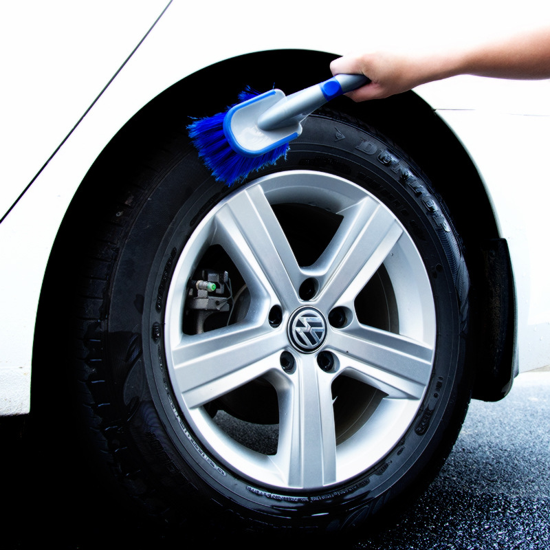 Car Wash Hub Brush Long-Handled Tire Brush Cleaning Tools Car Tire Brush Special Strong Decontamination