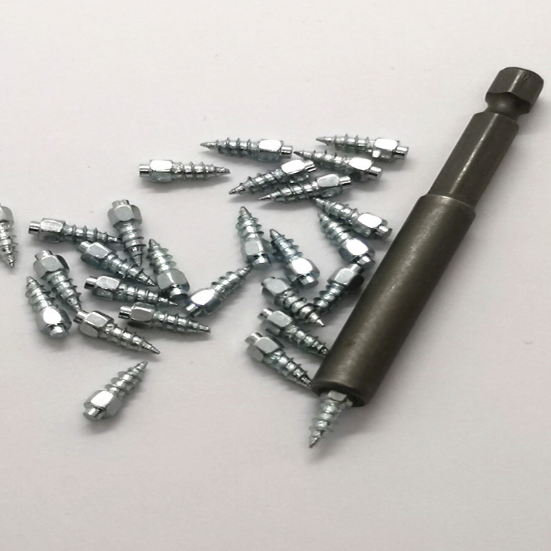 Car Winter WearResistant Tungsten Steel 100pcs4 12mm with Installation Tool Car AntiSkid Tire Snow Tire Nail