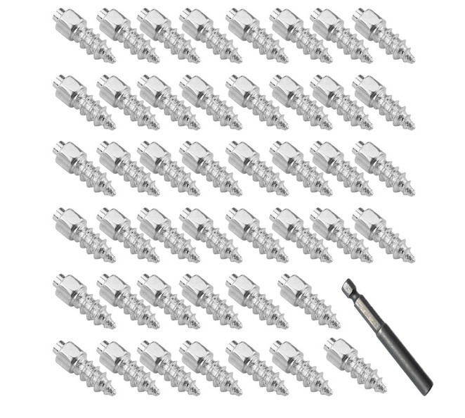 Car Winter WearResistant Tungsten Steel 100pcs4 12mm with Installation Tool Car AntiSkid Tire Snow Tire Nail