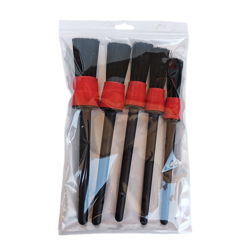 Car Detail Brush 5-Piece Set Gap Brushes Car Wash Brush Tire Cleaning Brush Car Car Washing Tools Cleaning Set