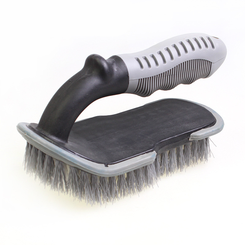 Car Washing Tools Hub Brush Large Curved Handle U-Shaped Tire Brush Carpet Sweeper