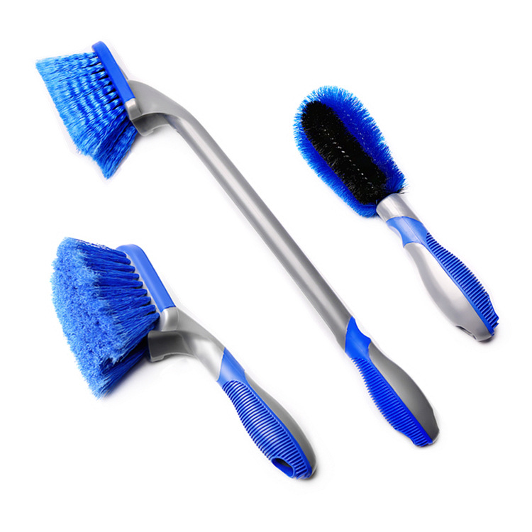 Car Wash Hub Brush Long-Handled Tire Brush Cleaning Tool Car Tire Brush Strong Decontamination Tool