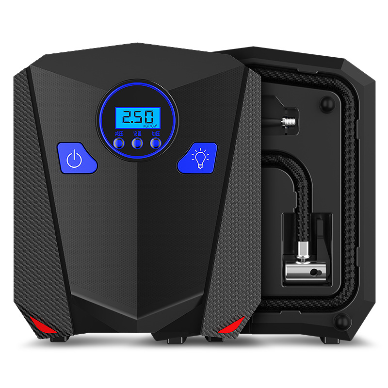 Vehicle Air Pump Car Air Pump Number Display 12V Portable Tire Inflator Intelligent Tire Repair Inflatable