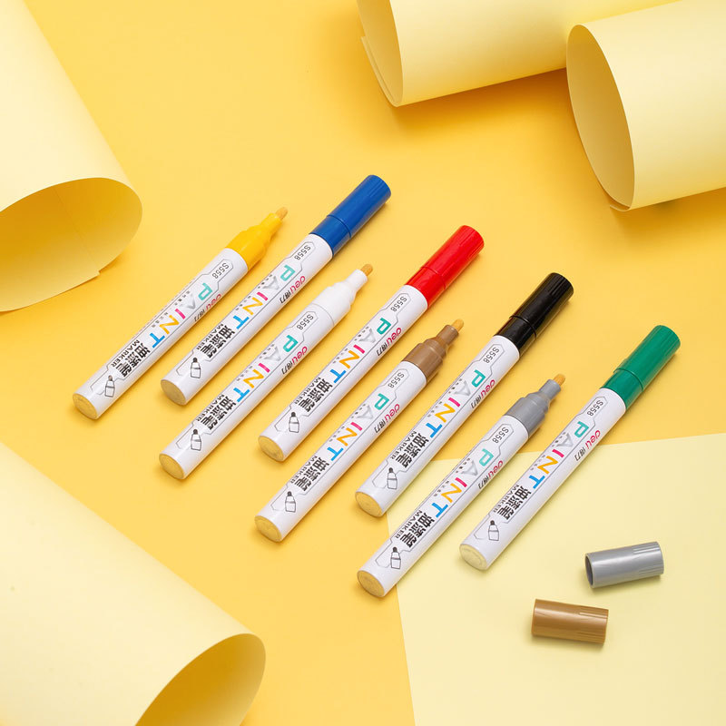 Deli S558 Painting Pen Marking Pen Tire Sign-In Repair DIY Album Graffiti Pen Marker Pen