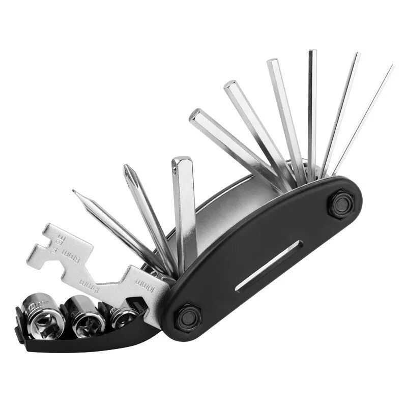 Bicycle Mountain Bike Repair Tire Repair Folding Tool Hexagonal Screwdriver Socket Wrench Multifunctional