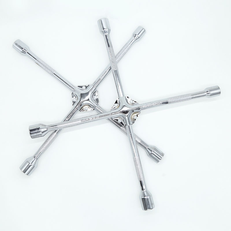 SOURCE Factory Goods 450mm Cross Hexagon Socket Wheel Wrench Car Auto Repair Tire Change Tool Cross Wrench
