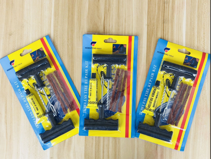 Auto quick tire repair tool set auto repair tool tire repair rubber strip auto tire repair tool set