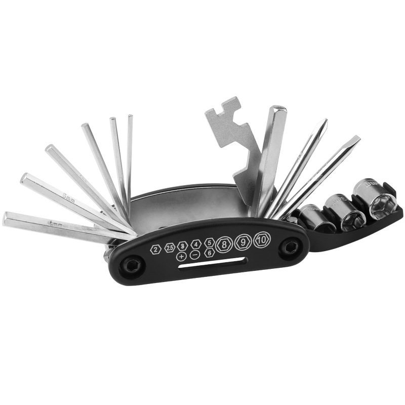 Bicycle Repair Combination Tire Repair Tools Mountain Highway Vehicle Multi-Function Folding Tire Repair Wrench Set
