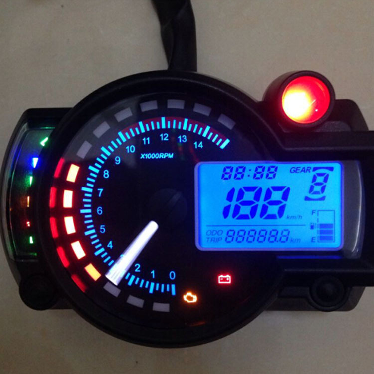 Universal Motorcycle LCD Meters Motorcycle LCD Meter Odometer Modified Tachometer Electronic Watch