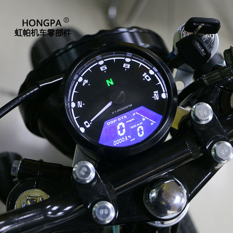 Motorcycle Modified Instrument Baboon LCD Meters Motorcycle Odometer Tachometer Speed Meter LCD Oil Meter