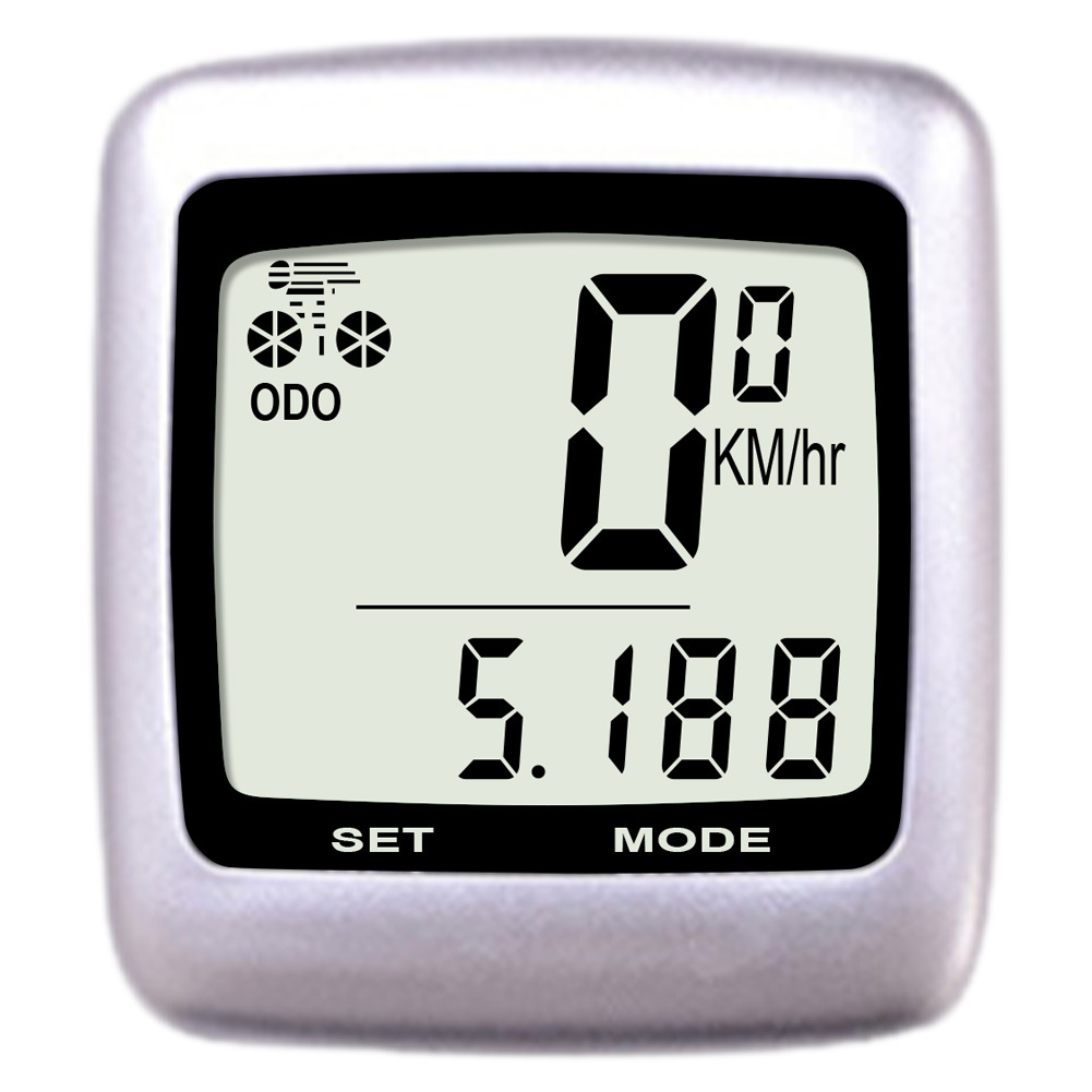 Luminous Anti-Interference Bicycle Stopwatch Bicycle Code Meter Wireless Odometer Counter with Temperature Outdoor