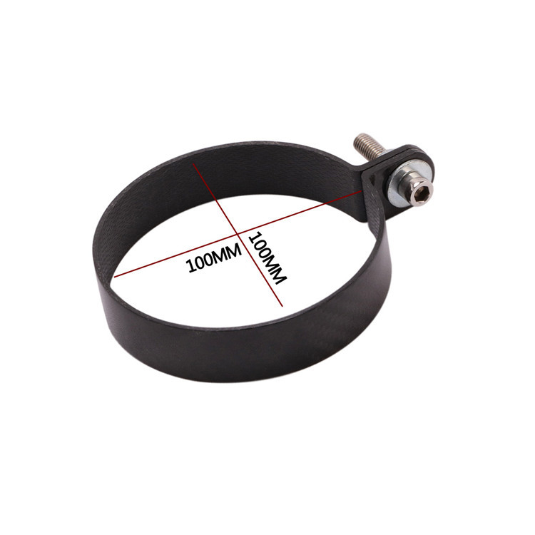 Motorcycle Exhaust Pipe Clamp Hoop Carbon Fiber Hanging Ring Hexagonal Stainless Steel Brother Hoop round Fixed Ring