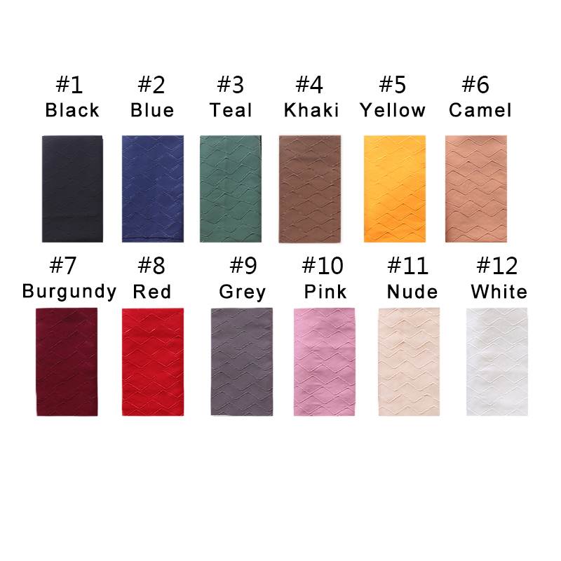 Chiffon Long head muffler Islamic scarf Ladies wrinkled wraps Women fashion scarves Solid plain shalws Muslim hijab