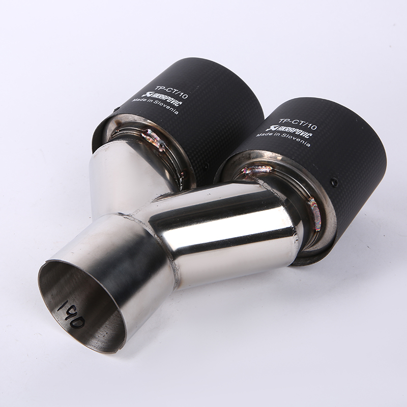 Automobile tail throat exhaust pipe tail throat general purpose exhaust stainless steel exhaust hood exhaust cylinder tail ring muffler modification