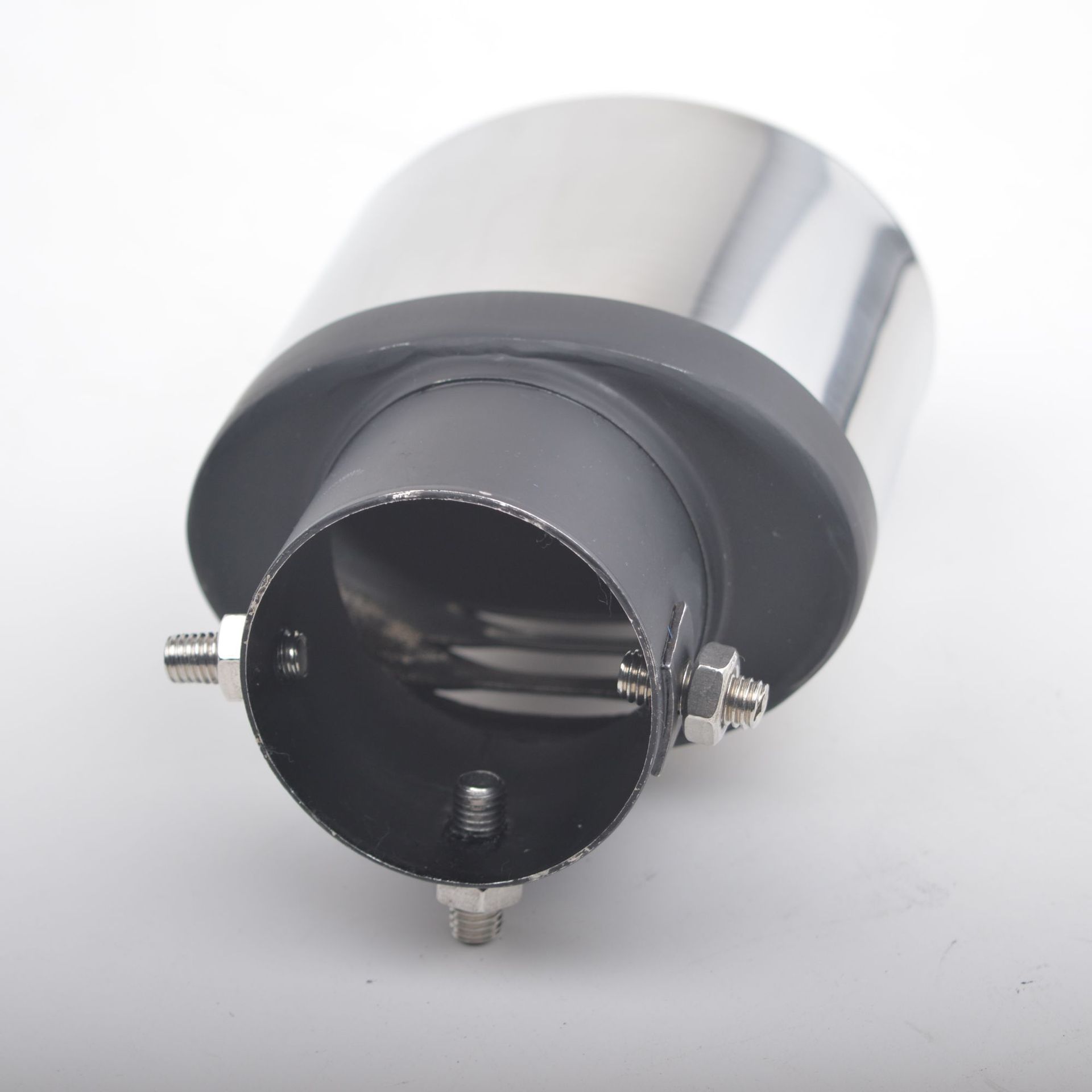 Thickened Universal Straight Car Exhaust Pipe Stainless Steel FinStyle Tail Pipe Exhaust Hood Muffler Cover