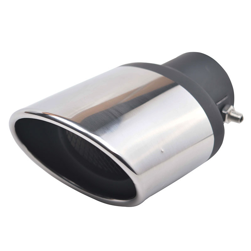 Thickened Universal Straight Car Exhaust Pipe Stainless Steel FinStyle Tail Pipe Exhaust Hood Muffler Cover