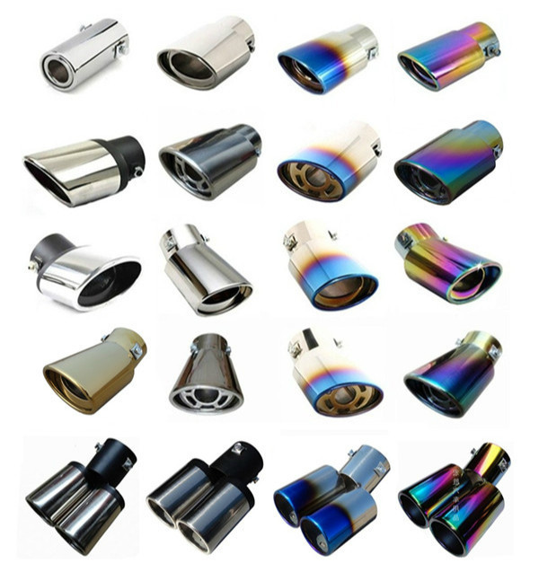 Modified Car Exhaust Pipe One Minute Two Large Curved Muffler Cigarette Holder Stainless Steel Exhaust Pipe Car