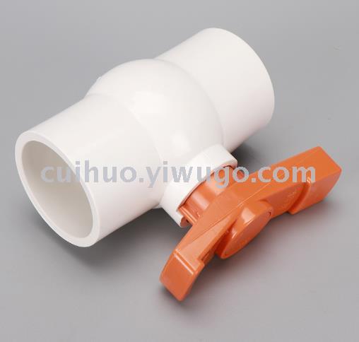 Factory wholesale PVC feed horizontal screw pipe ball valve water check ball valve plastic valve