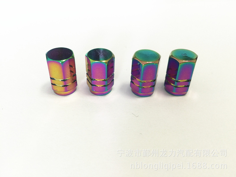 Car Bicycle Tire Aluminum Alloy Valve Cap Dust Cover Dust Cap Air Cap Chrome Plated Colorful