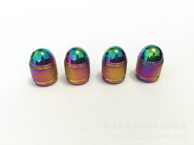 Car Bicycle Tire Aluminum Alloy Valve Cap Dust Cover Dust Cap Air Cap Chrome Plated Colorful