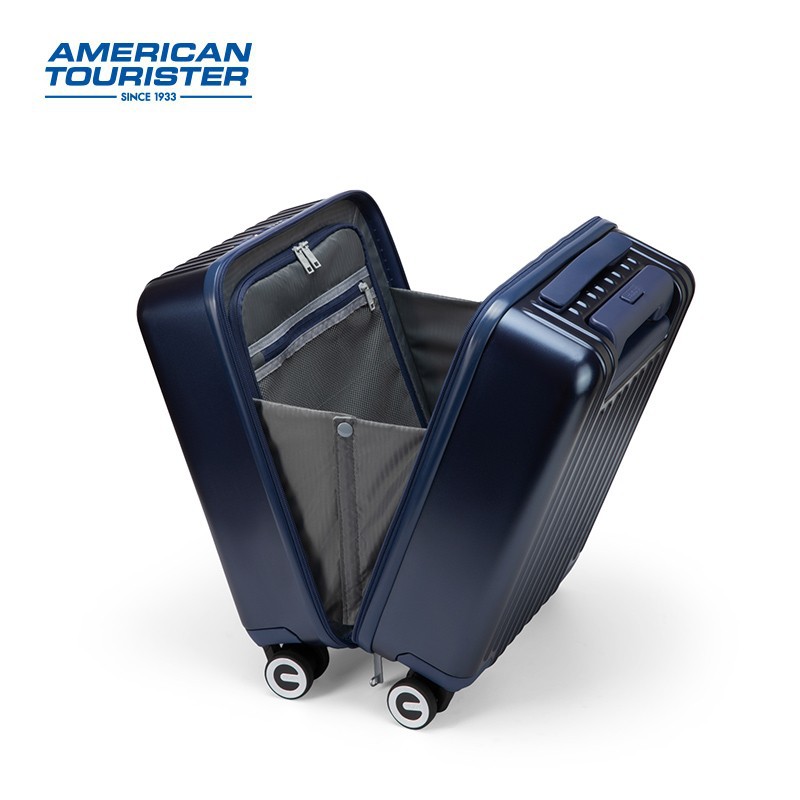Samsonite&#039;s American Travel Trolley Case Luggage Men&#039;s and Women&#039;s Front Fastening Boarding Bag Universal Wheel Luggage 79B