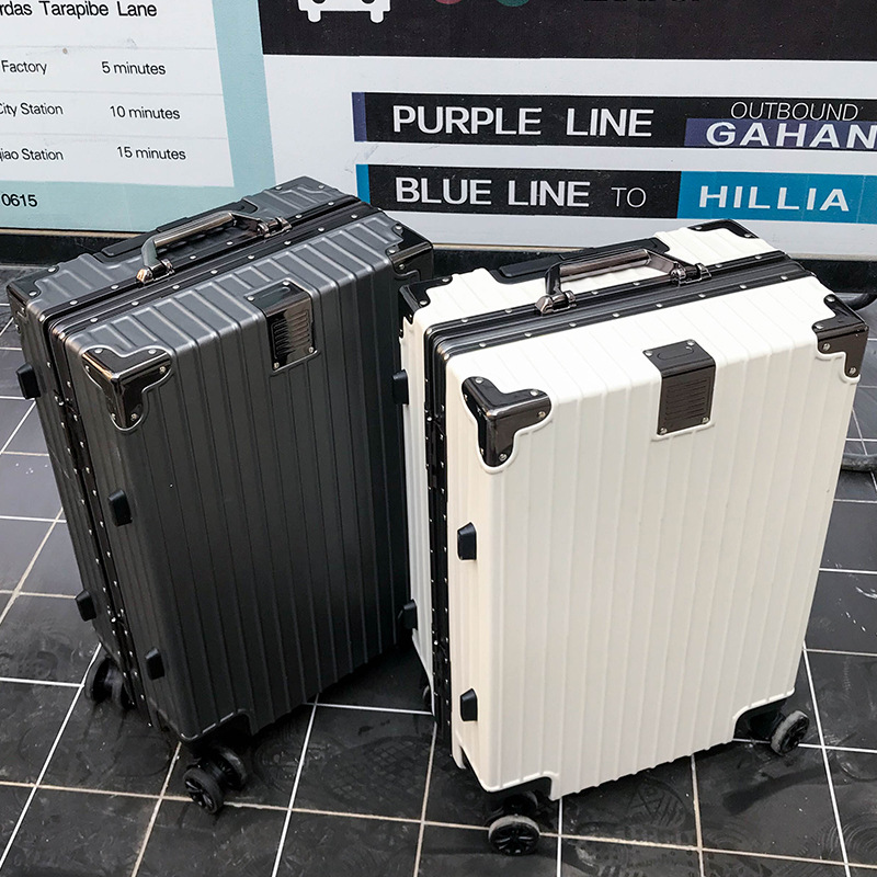 Juwei Kowloon New Aluminum Frame Universal Wheel Suitcase Boarding Bag 20-Inch Suitcase 24 Men&#039;s and Women&#039;s Trolley