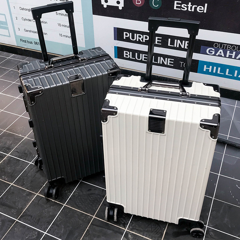 Juwei Kowloon New Aluminum Frame Universal Wheel Suitcase Boarding Bag 20-Inch Suitcase 24 Men&#039;s and Women&#039;s Trolley