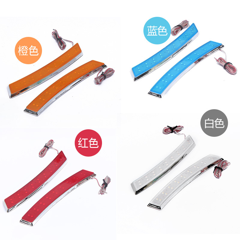 Universal Auto Fender Turn Signal 18led Wheel Eyebrow Light Blade Turn Signal LED Light Retrofit Lights