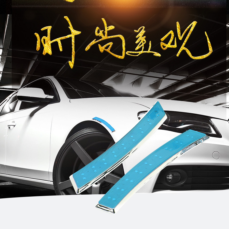 Universal Auto Fender Turn Signal 18led Wheel Eyebrow Light Blade Turn Signal LED Light Retrofit Lights
