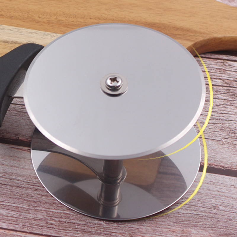 Style Double Wheel Pizza Cutter Wheel Knife Kitchen Tools Stainless Steel Double Head Salad Cut Vegetable Chopper