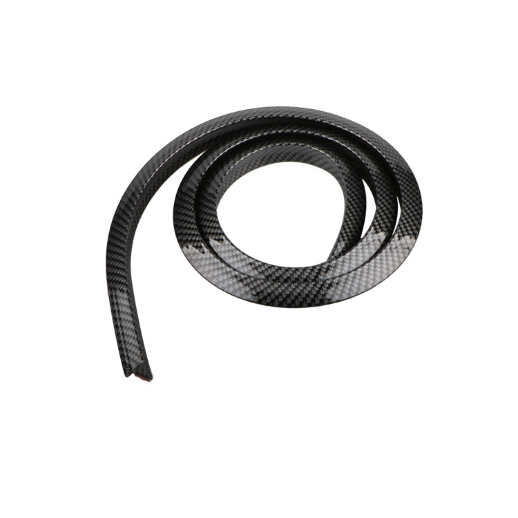 3D Carbon Fiber Pattern Rubber Wheel Eyebrow Carbon Fiber Wheel Eyebrow Decorative Strip Wheel Bumper Strip Fender Strip
