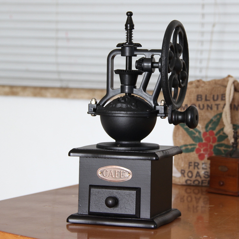 Retro Coffee Grinder Hand Coffee Bean Coffee Grinder Ferris Wheel Portable Manual Coffee Machine Flour Mill