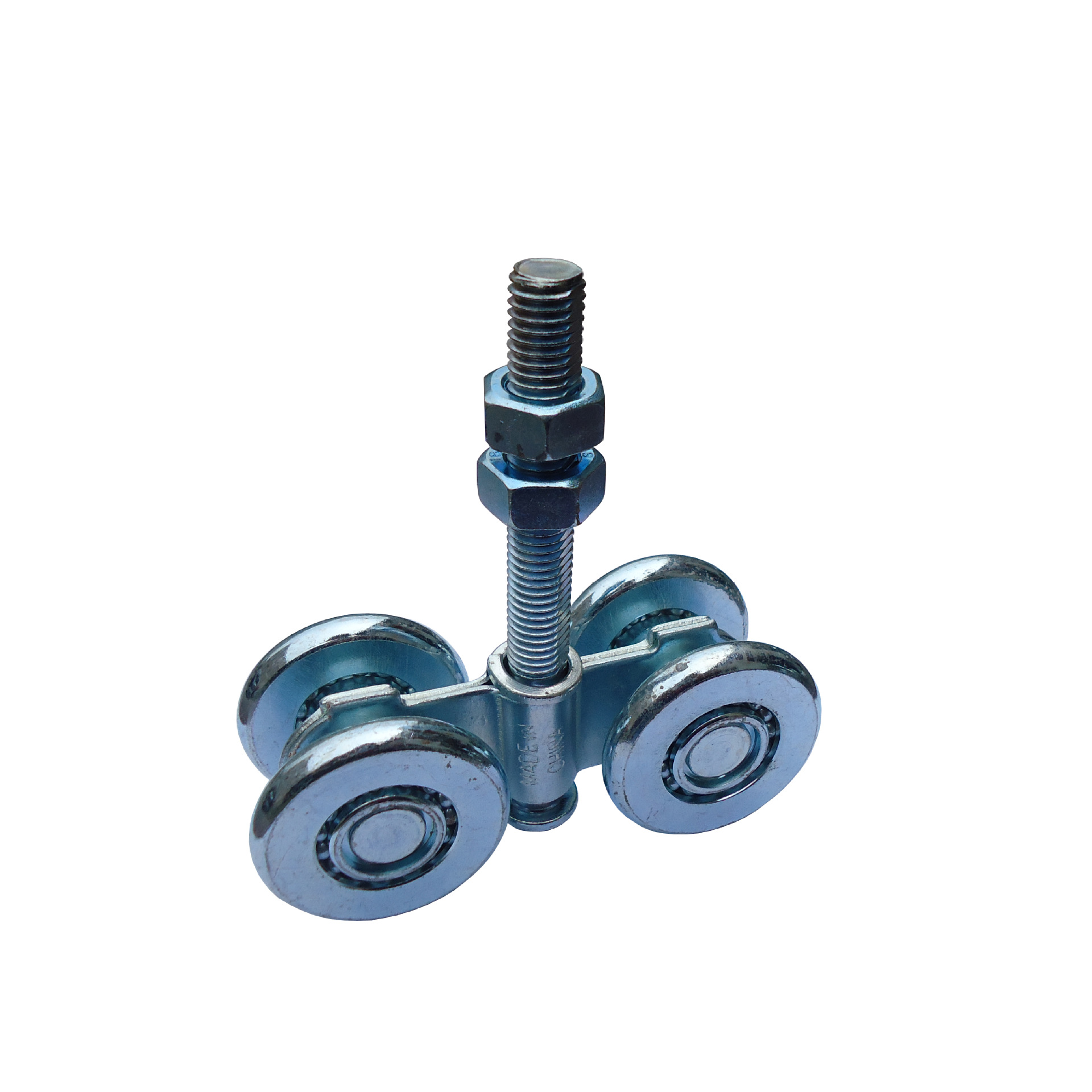 HeavyDuty Sliding Folding Sliding Door Upper Hanging Wheel Overweight Industrial Mobile Iron Door Pulley Iron Rail