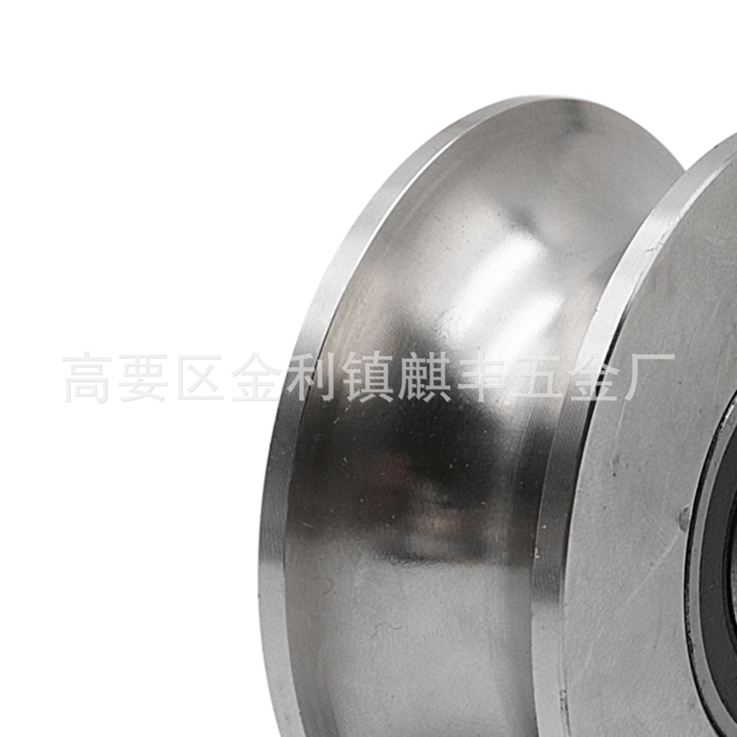 Single Wheel 304 Fixed Pulley Single Wheel V Groove Track Wheel UShaped Truckle Steel HBeam Wire Rope Fixed Pulley