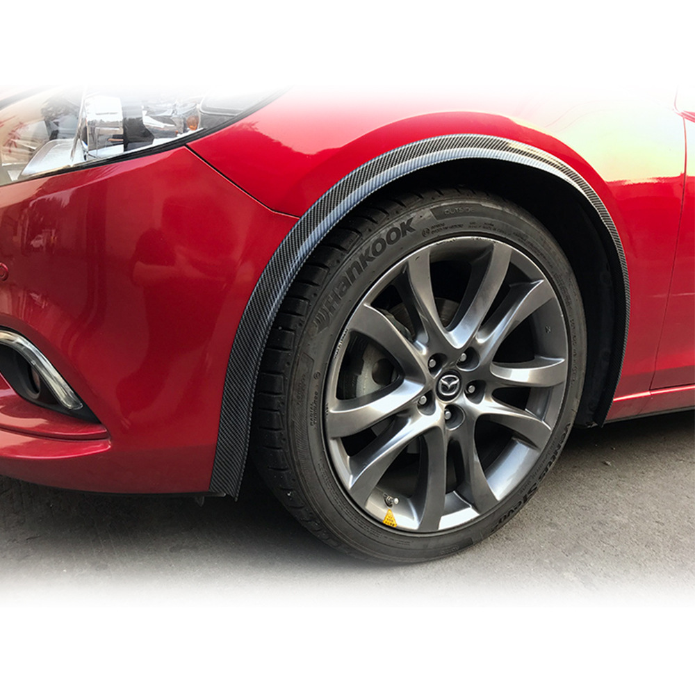 Strip Protection AntiCollision and AntiScratch Surrounded Carbon Fiber Pattern Widened Decorative Wheel Eyebrow 15 M