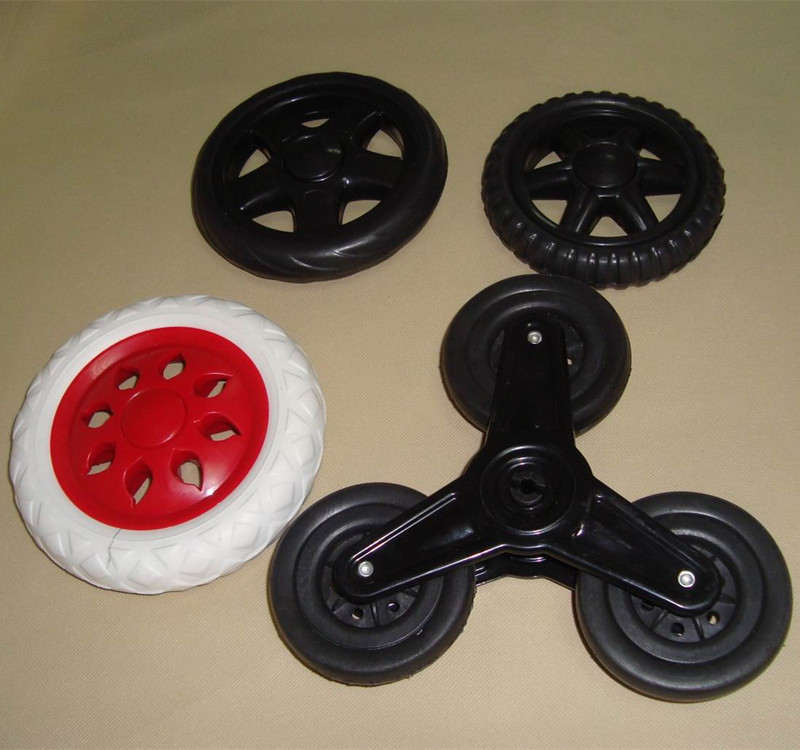 Luggage Trolley Rubber Caster Procter Gamble Hand Pull Shopping Cart PU Foam Wheel