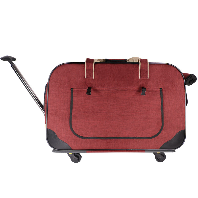 Dodopet Dog Diaper Bag Four-Wheel Foldable Upright Luggage Cat Pet Stroller Breathable Cat and Dog Luggage