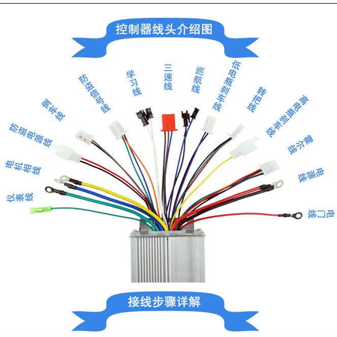 Electric Car Controller Brushless Intelligent Dual-Mode Two-Wheel Three-Wheel Yadiaima Bird