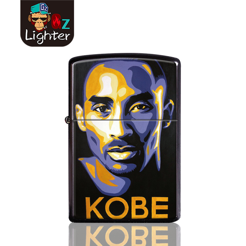 Metal Kerosene Grinding Wheel Lighter Range Hood Kobe Commemorative Gift Advertising Promotion High-End Gift