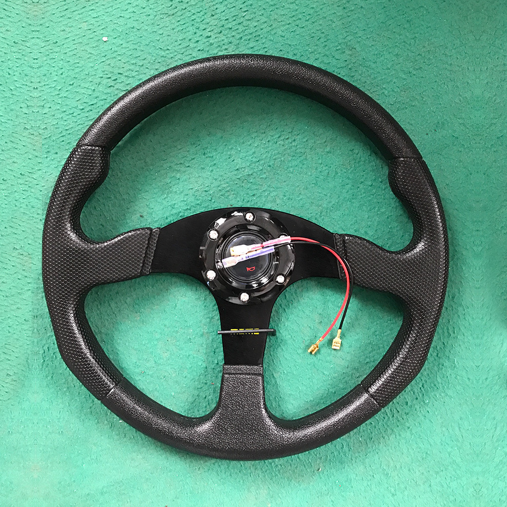 Hot Selling Car Modified General Steering Wheel Pu Racing Steering Wheel Competitive Game Aiming Wheel 13Inch