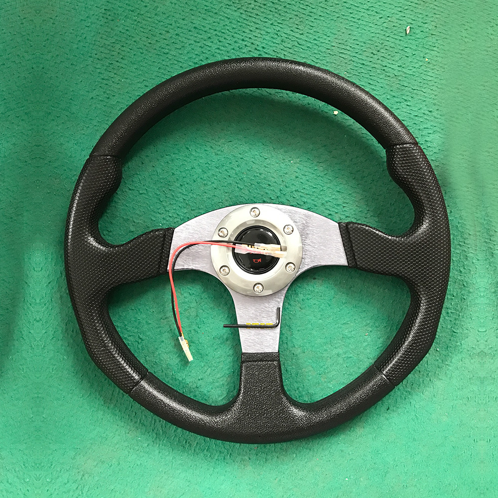 Hot Selling Car Modified General Steering Wheel Pu Racing Steering Wheel Competitive Game Aiming Wheel 13Inch