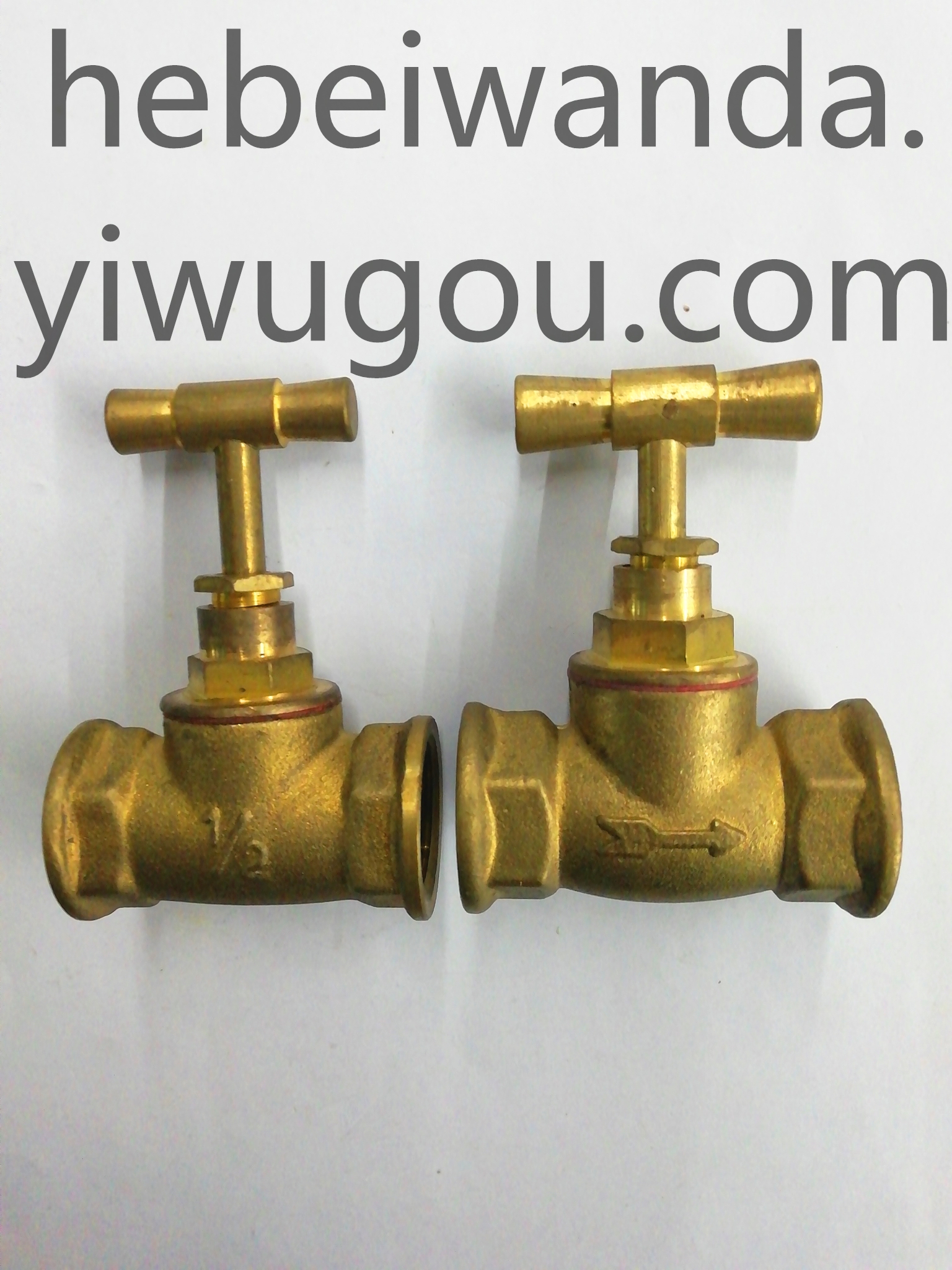 Brass stop valve