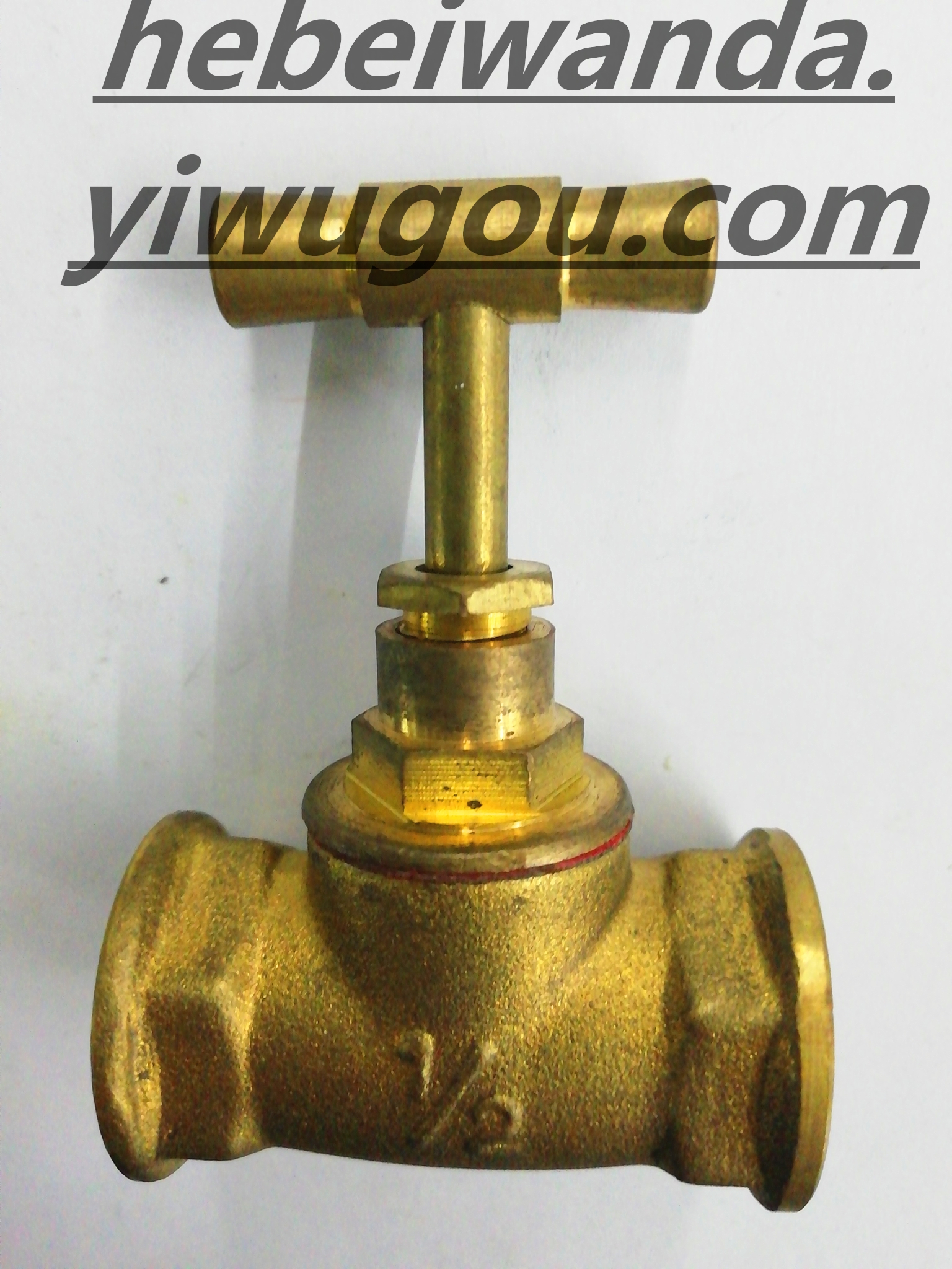 Brass stop valve