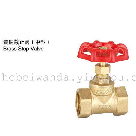 Brass stop valve (medium)