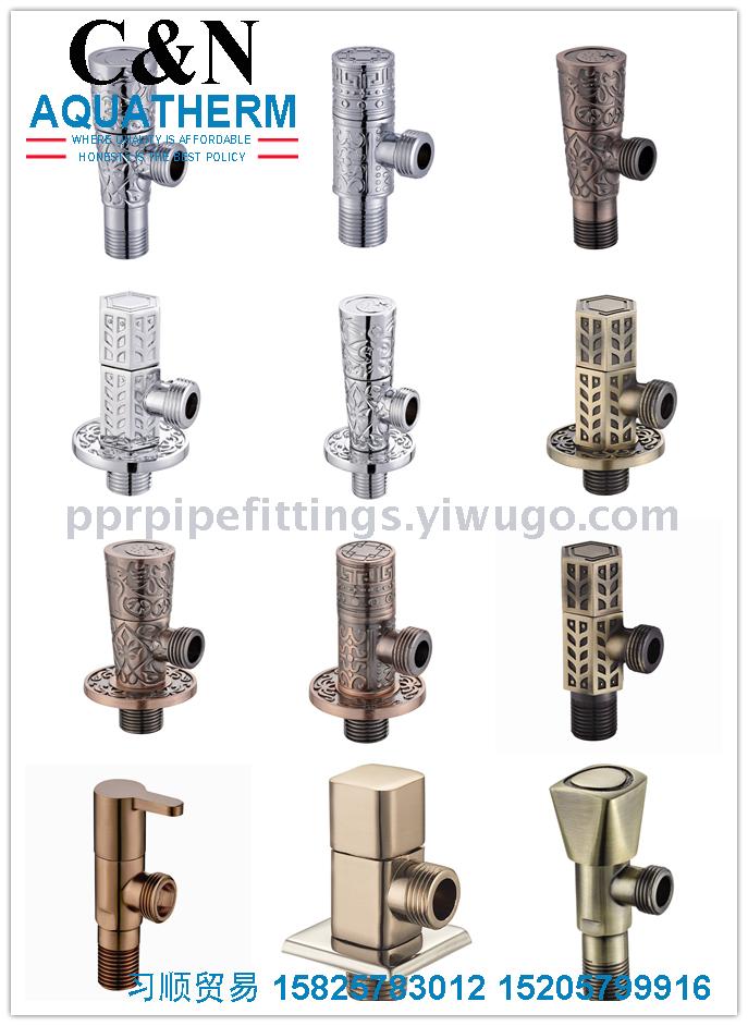 Export triangle valve copper core triangle valve factory direct sales